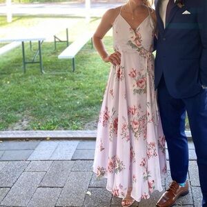 Floral Pink Maxi Dress